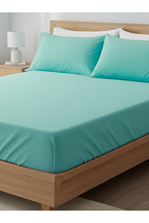 Lastikli Yatak Çarşaf Seti Yastık Kılıflı Örtü Pamuk Dayanıklı Yırtılmaz Tek Çift Kişilik