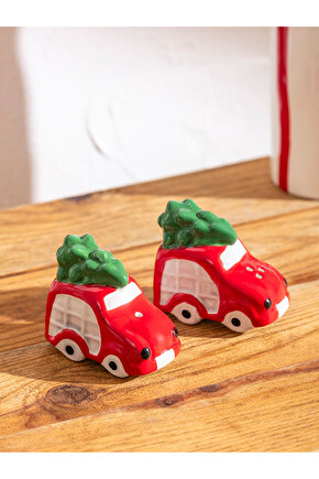RENKLİMAĞAZADAN LCW HOME Karışık Araba Figürlü Seramik Tuzluk Ve Biberlik Seti