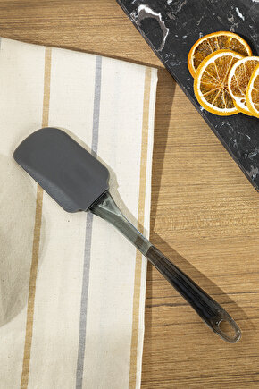 Eggy Silikon Spatula 25 Cm Siyah
