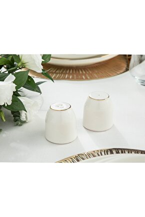 Torino Porselen Tuzluk-biberlik 5,5x5 Cm Gold