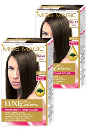 Mıss Magıc Saç Boyası 4,7 Set Boya 2li Set
