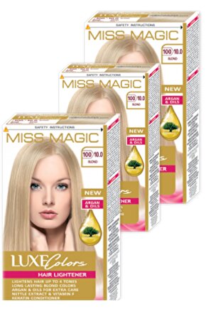 Saç Boyası 10,0 Set Boya 3lü Set