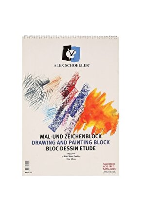 35x50cm 165gr 15yp Üstten Spiralli Resim Defteri  ALX.024