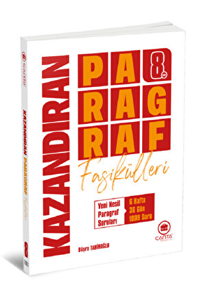 8. Sınıf Kazandıran Paragraf Fasikülleri  Büşra Tahiroğlu  Çanta Yayınları  9786256137301