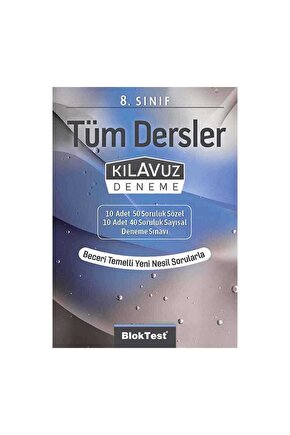 8. Sınıf Tüm Dersler Kılavuz Deneme Sınavı Ela Kitabevi