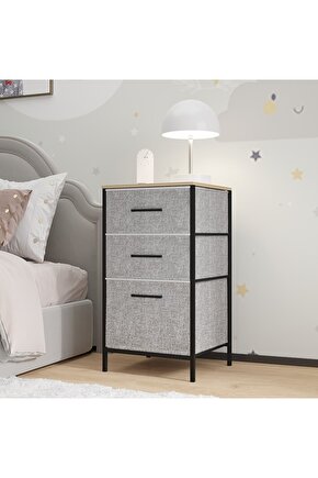 Çocuk 3 Çekmeceli Orta Boy Komodin Sehpa