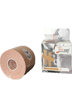 Bia Tape Kinesio 5 Cm X 5 M - Ten Rengi Sporcu Ağrı Bandı 1 Adet