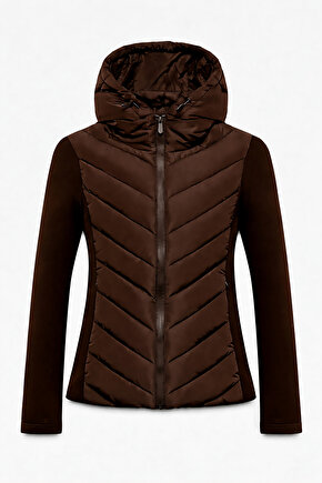 Kadın Kapüşonlu Şişme Mont Range Rover Mom Ceket