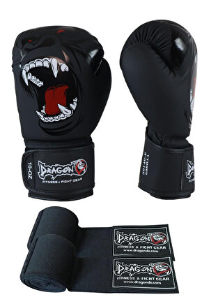 Gorilla Kick Boks Eldiveni Boks Eldiveni Muay Thai Boks Eldiveni Ve 3.5 Mt Bandajı 2li Set