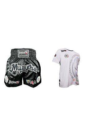 Dragon Muay Thai İfma Tişört ve Şort Takımı Muaythai 2 li Set