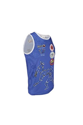 Giftoom Spor- Federasyon Logolu Dijital Baskılı Muay Thai Atlet Muaythai