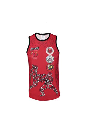 Muay Thai Federasyon Logolu Dijital Baskılı Atlet