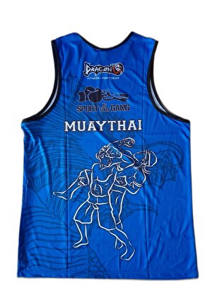 Giftoom Spor Federasyon Logolu Dijital Baskılı Muay Thai Atlet