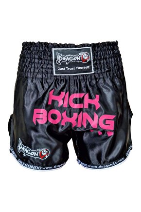 KB247 Kick Boks Şort Pink Heart Kick Boxing Antrenman Şortu