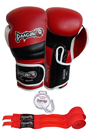 Attack 6 Boks Eldiveni Kick Boks Muay Thai Eldiveni Bandaj Ve Dişlik 3lü Set