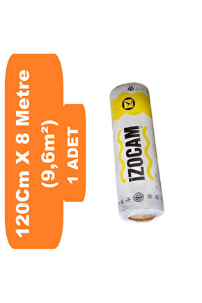 İzocam 1 Adet Çatı Şiltesi Folyosuz Camyünü 1 Rulo 120cmX8Metre ( Toplam 9,6m² Alan)