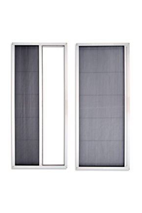 Pencere Plise Sineklik Beyaz Renk En 0-70 Boy 0-130