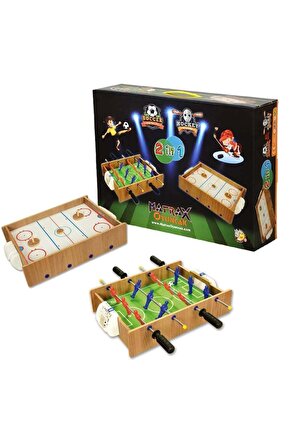 412 Ahşap Hokey ve Masa Maçı Oyunu