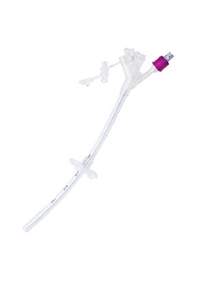 Mor Gastrostomi Beslenme Tüpü %100 Silikon Tüp