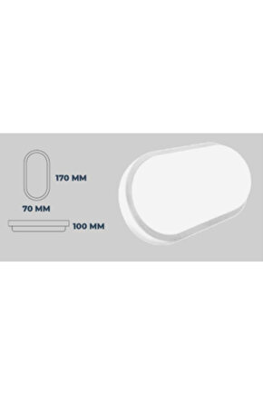 ECN-5015 20W Dış Mekan LED Aplik Beyaz