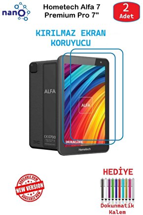 Hometech Alfa 7  Premium Pro İçin Nano Ekran Koruyucu 9h Esnek 2 ADET