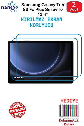 Samsung GalaxyTabS9FE+ 12.4 İçin Nano Ekran Koruyucu 9h Esnek 2 ADET