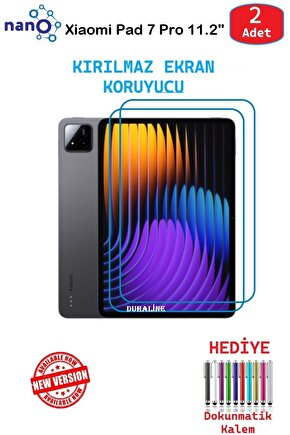Xiaomi Pad 7 Pro 11.2 Uyumlu Nano Ekran Koruyucu 9h Esnek 2 ADET-Duhalıne