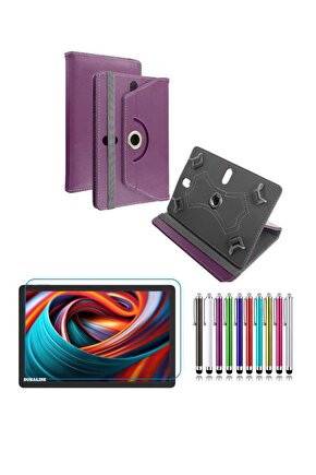 Casper VIA S50 11 uyumlu Standlı Tablet Kılıfı + Kırılmaz Ekran Koruyucu+Dokunmatik Kalem