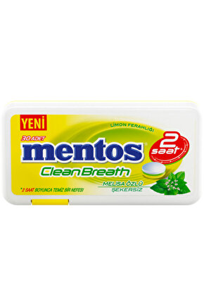 2 Saat Clean Breath Limon Aromalı Tatlandırıcılı Tablet Şekerleme 21 GR * 12 Adet