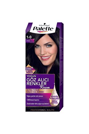 Palette Saç Boyası Natural Göz Alıcı Renk 1-0 Siyah