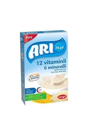 Arı 12 Vitaminli 6 Mineralli Sütlü Pirinçli 200 G