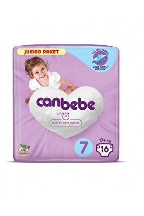 Bebek Bezi 7 Numara 16 Adet Xxl Jumbo Paket