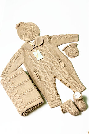 Yeni Doğan 5li Triko Tulum Set (Özel Kutulu)