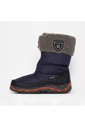 BUCK1070 Peaky TW Çocuk Lacivert Kırmızı Kar Botu