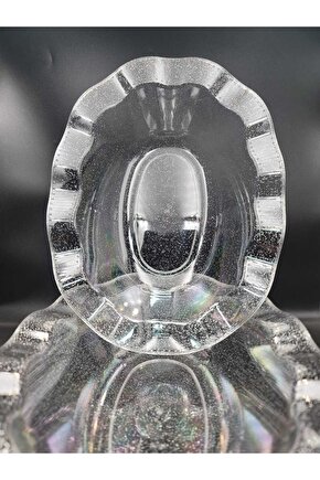 Mika Lüks Plastik Salata Kasesi Simli Gümüş 3 Adet