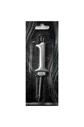 1 Rakam Gümüş Mum