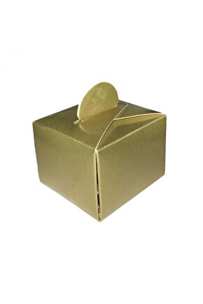 Lokum Kutusu - Küp - Gold 50li