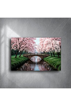 Bahar Temalı Manzara Tuval Tablo