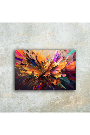 Karışık Desenler Cam Tablo Duvar Dekoru 13