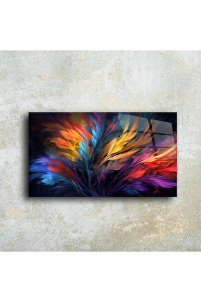 Karışık Desenler Cam Tablo Duvar Dekoru 1