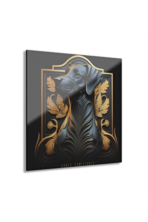 3d Köpek Cam Tablo Duvar Dekoru