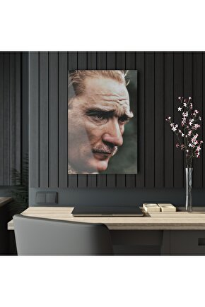 Atatürk Model 4 Cam Tablo Duvar Dekoru