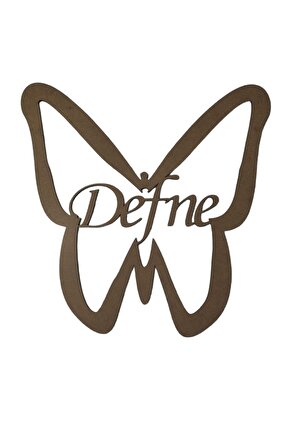 Kelebek Figürlü 3 Mm Ham Mdf Isimli Kasnak 25 Cm