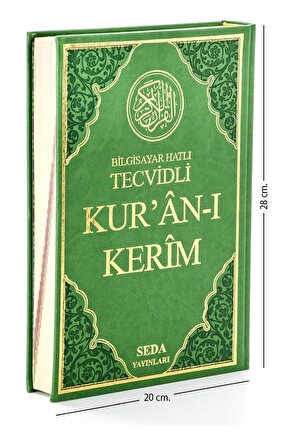 Tecvidli Kuranı Kerim - Bilgisayar Hatlı - Rahle Boy - Seda Yayınevi