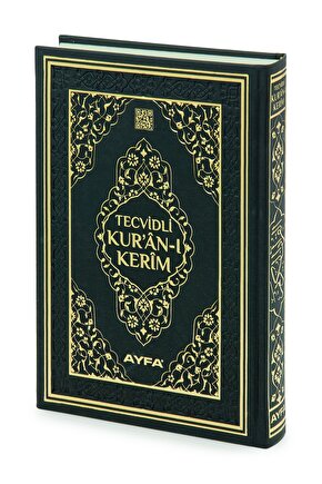 Tecvidli Kuranı Kerim - Termo Deri - Orta Boy - Siyah Renkli - Ayfa Yayınevi - Bilgisayar Hatlı