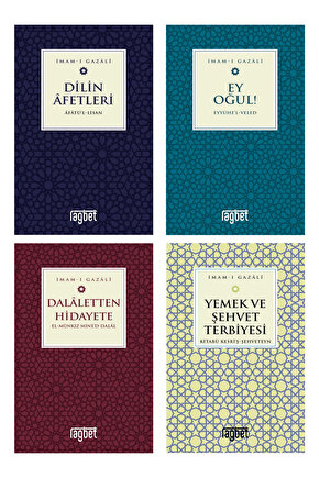 İmam Gazali Dilin Afetleri - Ey Oğul - Dalaletten Hidayete - Yemek ve Şehvet Terbiyesi 4lü Set