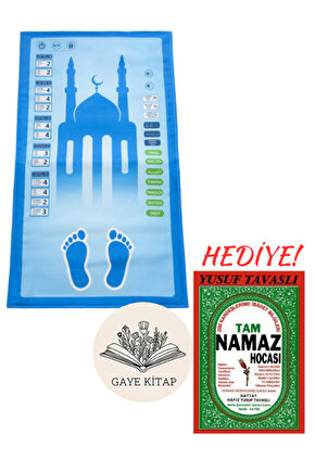 BENİM SECCADEM-ÇOCUKLAR İÇİN SESLİ KONUŞAN NAMAZ KILDIRAN SECCADE (MAVİ) TAM NAMAZ HOCASI HEDİYELİ!
