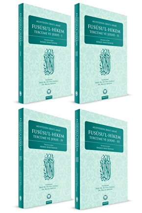 Fususul - Hikem Tercüme Ve Şerhi ( 4 Cilt Takım - Karton Kapak)
