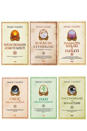 Imam-ı Gazali Serisi Kuranın Cevherleri-namazın Sırları-oruç Sırları-zekat Sırları 6lı Set