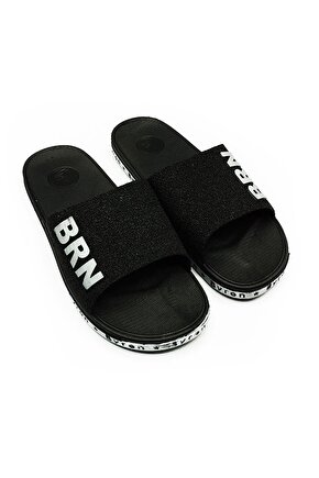 Erkek Kaymaz Terlik Balkon-plaj -havuz Terliği- Günlük Terlik Siyah